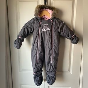 Oshkosh 1 piece snowsuit - 12 months